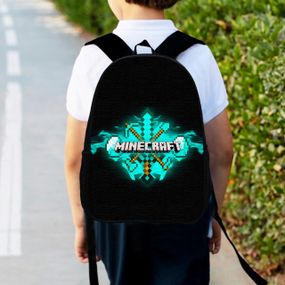 Рюкзак детский майнкрафт "Minecraft" 34х27см,городской ранец для мальчика с принтом (00315)