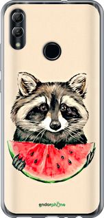 Чохол на Huawei Honor 10 Lite Єнотик з кавуном "4605u-1618-2448"