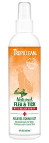 Спрей от укусов блох и клещей для собак и котов TropiClean Natural Flea & Tick Bite Relief Spray, 236 мл