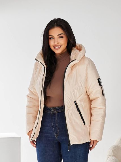 Жіноча демісезонна куртка, арт. 1008, молоко