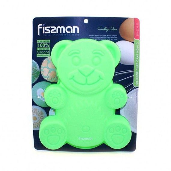 Форма для випічки Fissman Ведмедик BW-6737-22 22x19x3 см зелена | Зображення 3