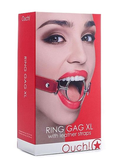 Кляп металеве кільце Ring Gag XL - Red Sex Aura