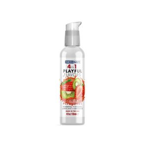 Лубрикант на водній основі Swiss Navy 4 in 1 Straw-Kiwi Pleasures 118 мл sexstyle