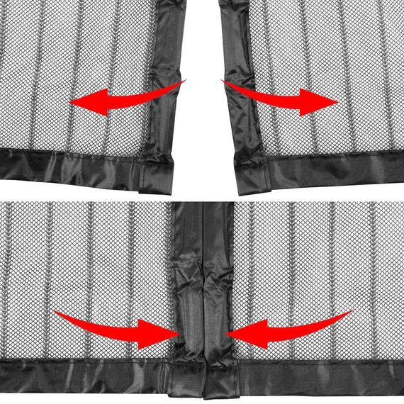 Москітна сітка на магнітах 210х104см, Magic Mesh / Антимоскітна шторка на двері від комарів / Дверна розсувна сітка | Зображення 3