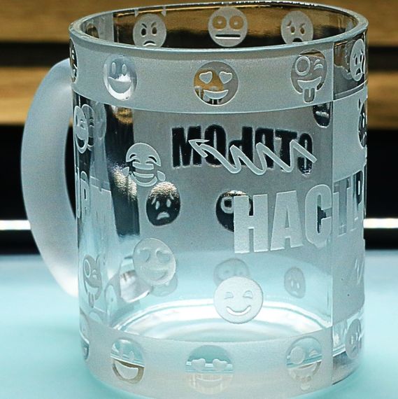 Чашка 320мл  Норм або Стрьом з гравіюванням Скляний кухоль для настільної гри | Зображення 2