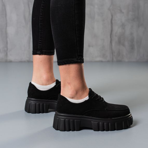 Броги женские Fashion Danzig 3772 36 размер 235 см Черный | Зображення 6