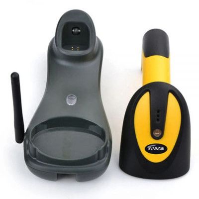 Сканер штрих-кода UKRMARK EV-W2503 2D, 433MHz, USB, IP64, stand, black/yellow (900769) | Зображення 2