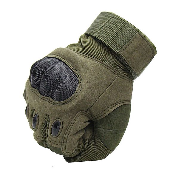 Рукавиці тактичні Primo Carbon повнопалі, сенсорні, розмір L - Army Green | Зображення 1