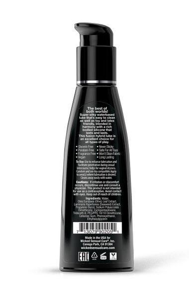 Лубрикант на водній/силіконовій основі WICKED HYBRID 120ML | Зображення 2