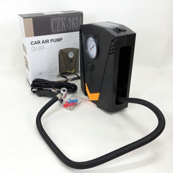 Повітряний компресор від прикурювача для авто, Портативний автомобільний насос, Електронасос для машини XL-24 | Зображення 5