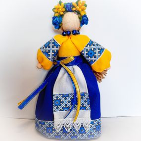 Украинка декоративная кукла в стиле мотанка