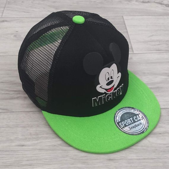 Кепка дитяча снепбек (Snapback) з сіточкою у стилі Міккі Червоний з чорним 50-54р (2225) | Зображення 3