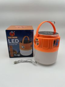 Підвісна ручна лампа ліхтар для кемпінгу та відпочинку Solar charging light 100W TD-8016