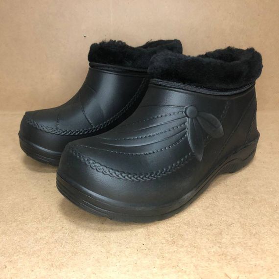 Женские дутики с мехом, Женские дутики на танкетке, Дачные галоши Валенки шитые LM-39 | Зображення 6