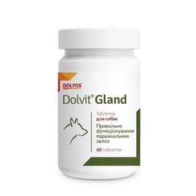 Вітамінний комплекс для здоров'я параанальних залоз у собак Dolvit Gland, 60 табл