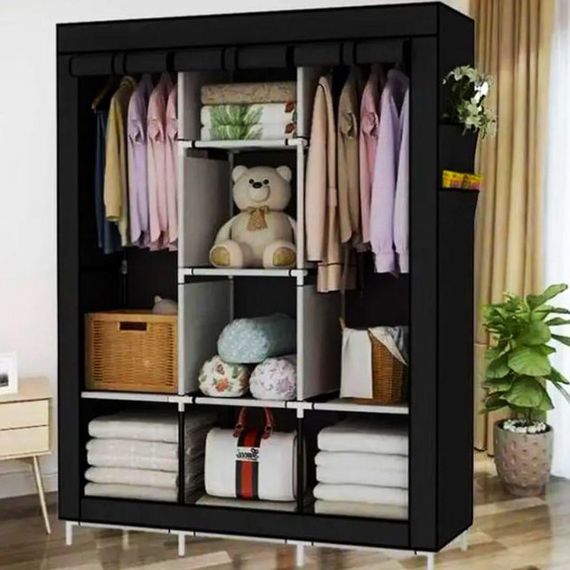 Шафа каркасна розбірна WARDROBE, Шафа тканинна металева Компактна каркасна для одягу YT-28 | Зображення 7