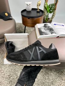 Чоловічі кросівки Exchange AX All Black замша , текстиль , В'єтнам 43 27,5