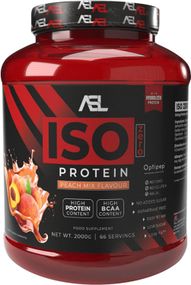 Протеин AllSports Labs Iso Zero Protein 2 kg (Peach Mix) (90 % isolate, zero lactose, zero sugars, aspartame free)