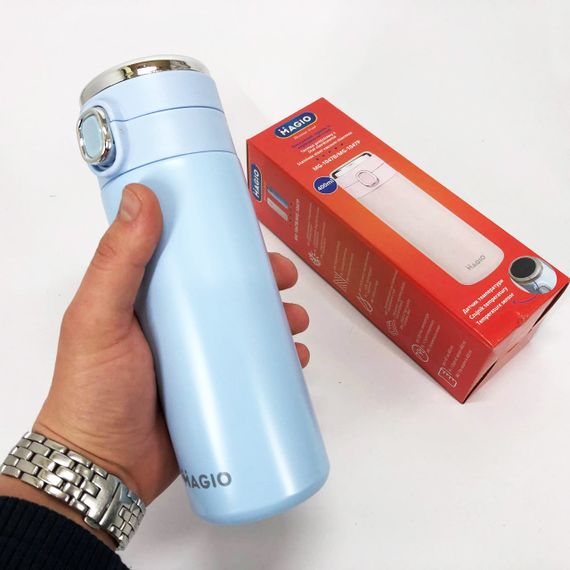 Термос SMART MAGIO MG-1047B вакуумный 400 мл, Умный термос с датчиком температуры, Термос походный | Зображення 4