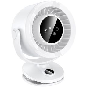 Портативний вентилятор Hoco HX608 handheld folding fan 3600 mAh White