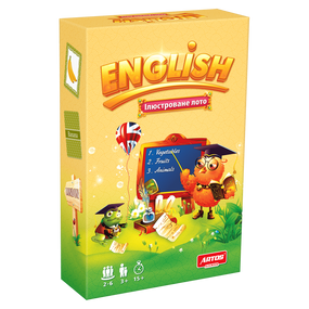 Навчальна настільна гра Лото "ENGLISH" 0796 ілюстрована