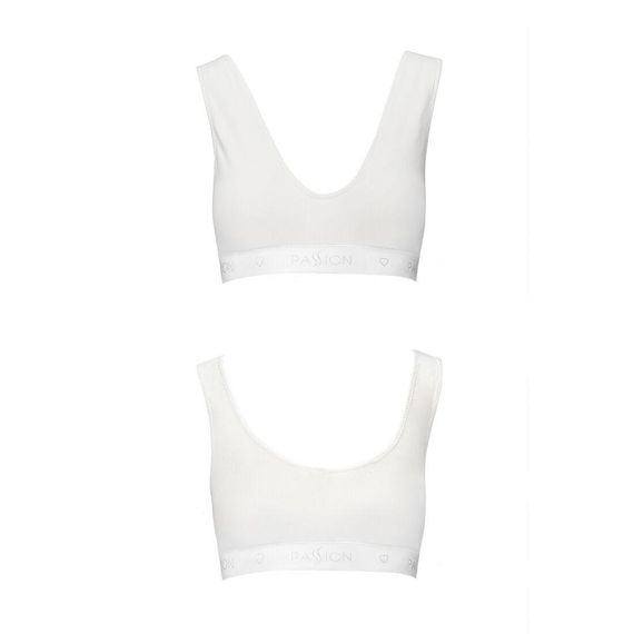 Спортивный топ из эластичного хлопка Passion PS005 TOP white, size L | Зображення 4