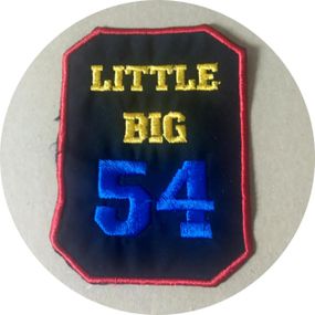 Нашивка на одежду Little Big 54 75*102 мм Чорний