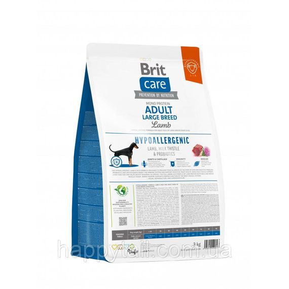 Гипоаллергенный корм Brit Care Dog Hypoallergenic Adult Large Breed (ягненок и рис), 3 кг | Зображення 2