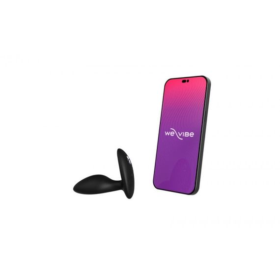 Анальна пробка з вібрацією We-Vibe Ditto+ Satin Black з пультом та керуванням з телефону Sex Aura | Зображення 1