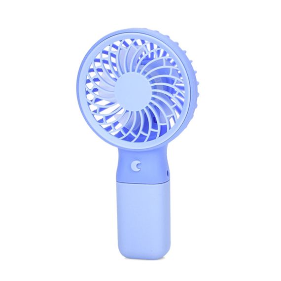 Портативний ручний вентилятор MK 5609(Violet) з підставкою, 15,5 см, USB