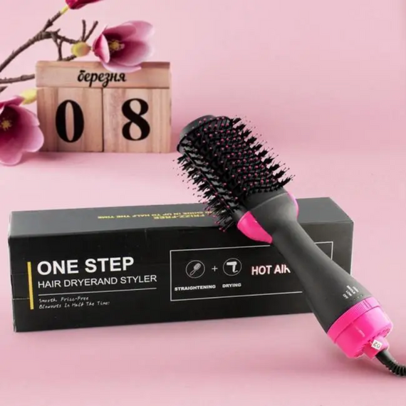 Фен-щітка One Step Hair Dryer & Styler, стайлер для волосся, професійний фен для укладання волосся | Зображення 4