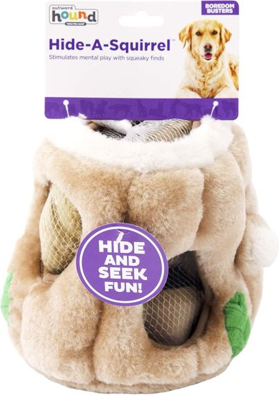 OutwardHound Hide-A-Squirrel інтерактивна іграшка для собак, 20 см | Зображення 4