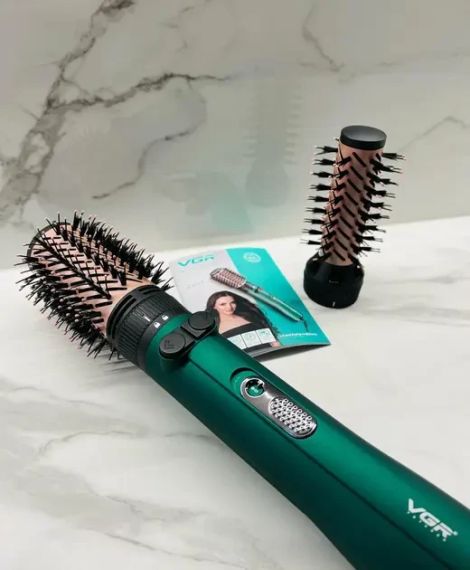 Фен щітка для волосся 2в1 Vgr V-498, стайлер браш | Зображення 1