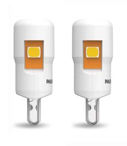 Комплект светодиодных ламп Philips 11961CU60X2 W5W (T10) LED white Ultinon Pro6000 SI 6000K WHITE