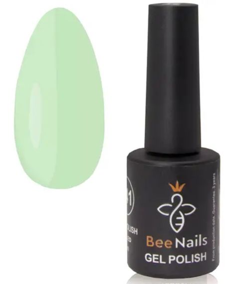 Гель-лак для ногтей Bee Nails 065 (мятный) 8мл | Зображення 1