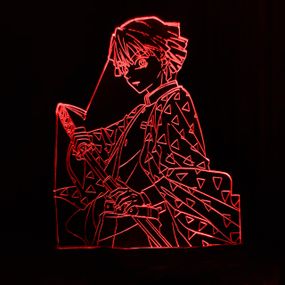 Акриловий світильник-нічник Заницу Агацума червоний tty-n001215