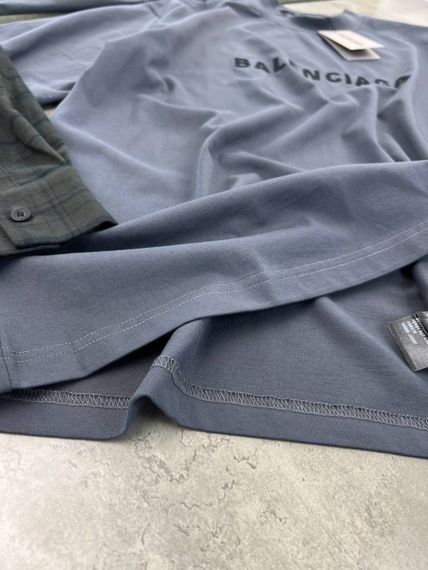 Лонгслів Balenciaga рукав сiра клітина sg299 | Зображення 6