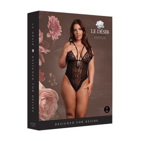 Еротичний боді  Bodysuit with Adjustable Sliders Plus Size