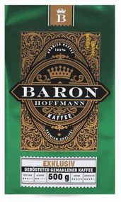 Кава натуральна мелена Baron Hoffmann Exclusiv 500 г (Німеччина)
