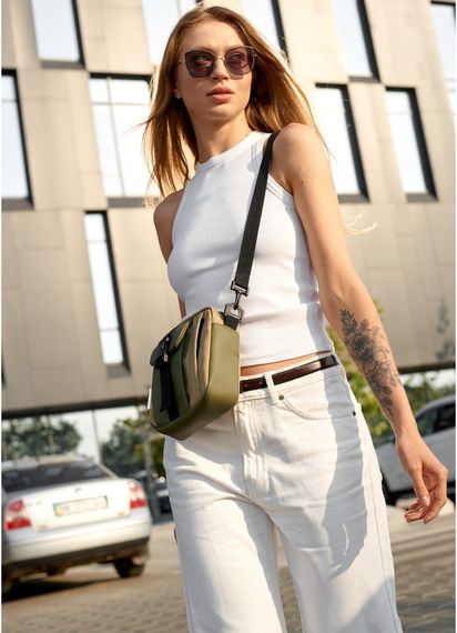 Сумка жіноча Sambag TEL Хакі 17 х 17 х 6 см (70151019) | Зображення 7