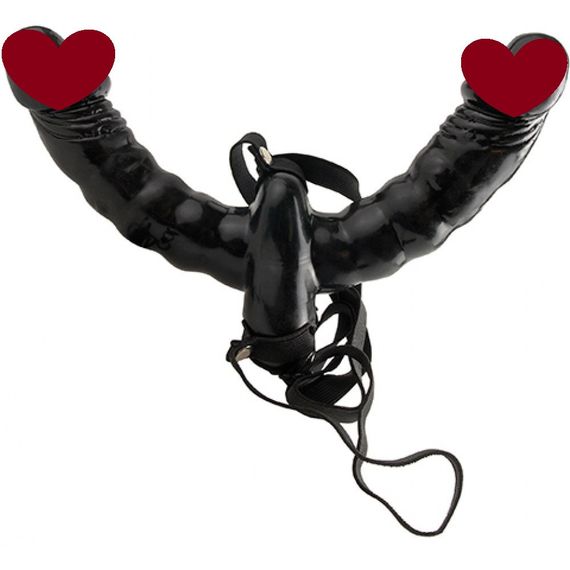 Подвійний страпон з вібрацією Pipedream FF Double Delight sexstyle