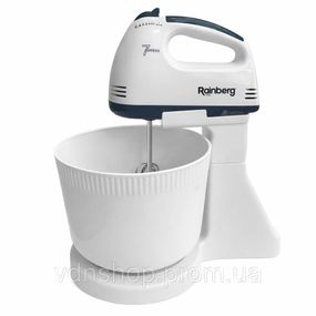 Міксер 7 швидкостей із чашею 2 л Rainberg RB-1005 500Вт Blue FS-27