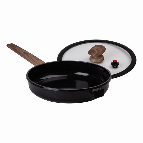 Алюминиевая сковорода 2.5 л с керамическим антипригарным покрытием Ø 26 см черная MGC HP-4-458B | Зображення 3