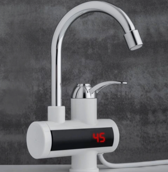 Водонагрівач WATER HEATER RX-002 • Проточний електричний водонагрівач з ЖК-дисплеєм для кухні ванної та гаража | Зображення 3