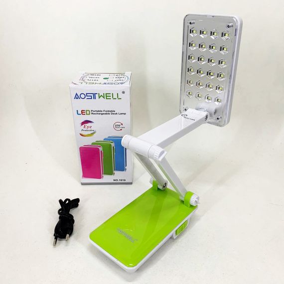 Настільна лампа Topwell 1019 Синя акумуляторна світлодіодна регуляція рівня нахилу. Колір: зелений AT-56 | Зображення 4