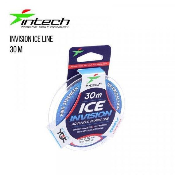 Леска рыболовная Intech Интеч Invision Ice Line 30m 0.3mm, 7.22kg