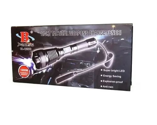 Тактический фонарик BL Q3888 -T6 3 18650 battery Police | Зображення 3