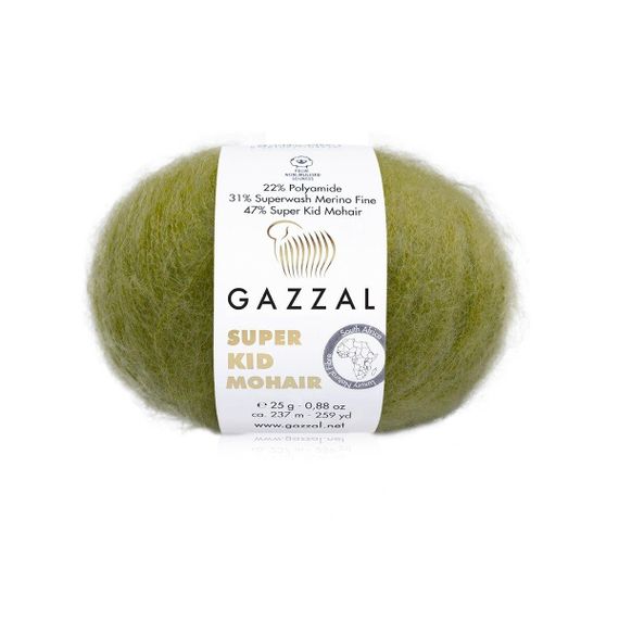 Super Kid Mohair № 64422 Gazzal Турецька пряжа для в'язання нитки кід мохер 64422