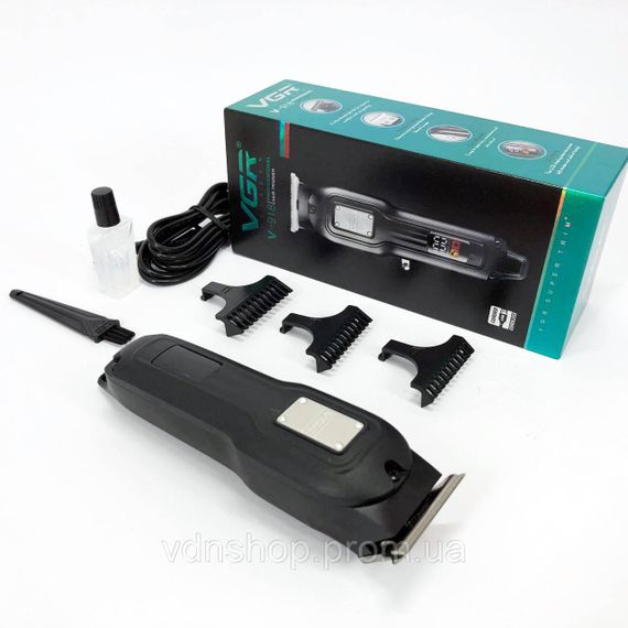 Электрическая аккумуляторная машинка для стрижки VGR V-918, Машинка для стрижки волос с мотором GW-36