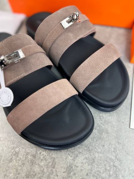 Сланці Hermes Jackson etoupe чоловічі коричневі  ob413 | Зображення 4
